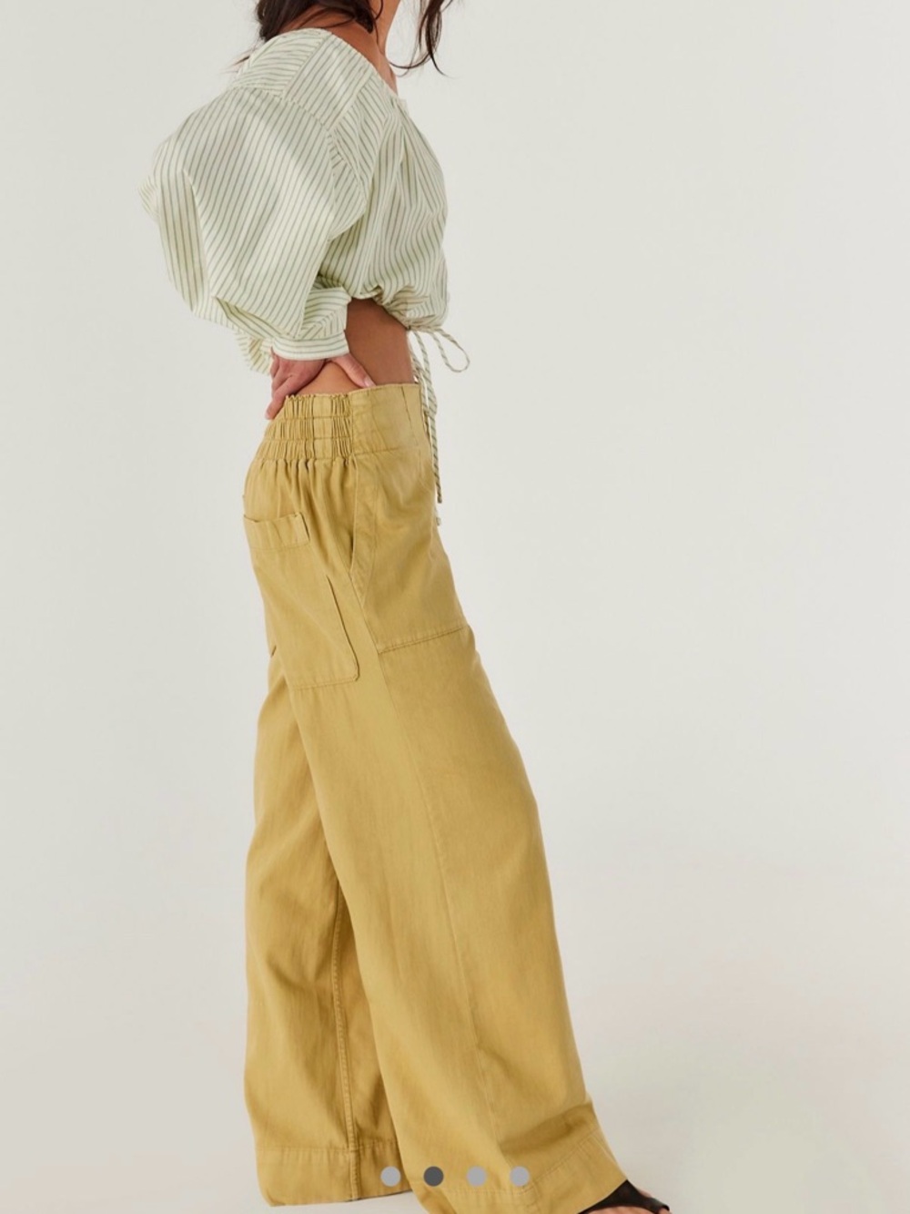 Wide-Leg Utility Pants in antelope - Picture 3 of 8
